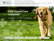 Tablet Screenshot of animalcareunlimited.com